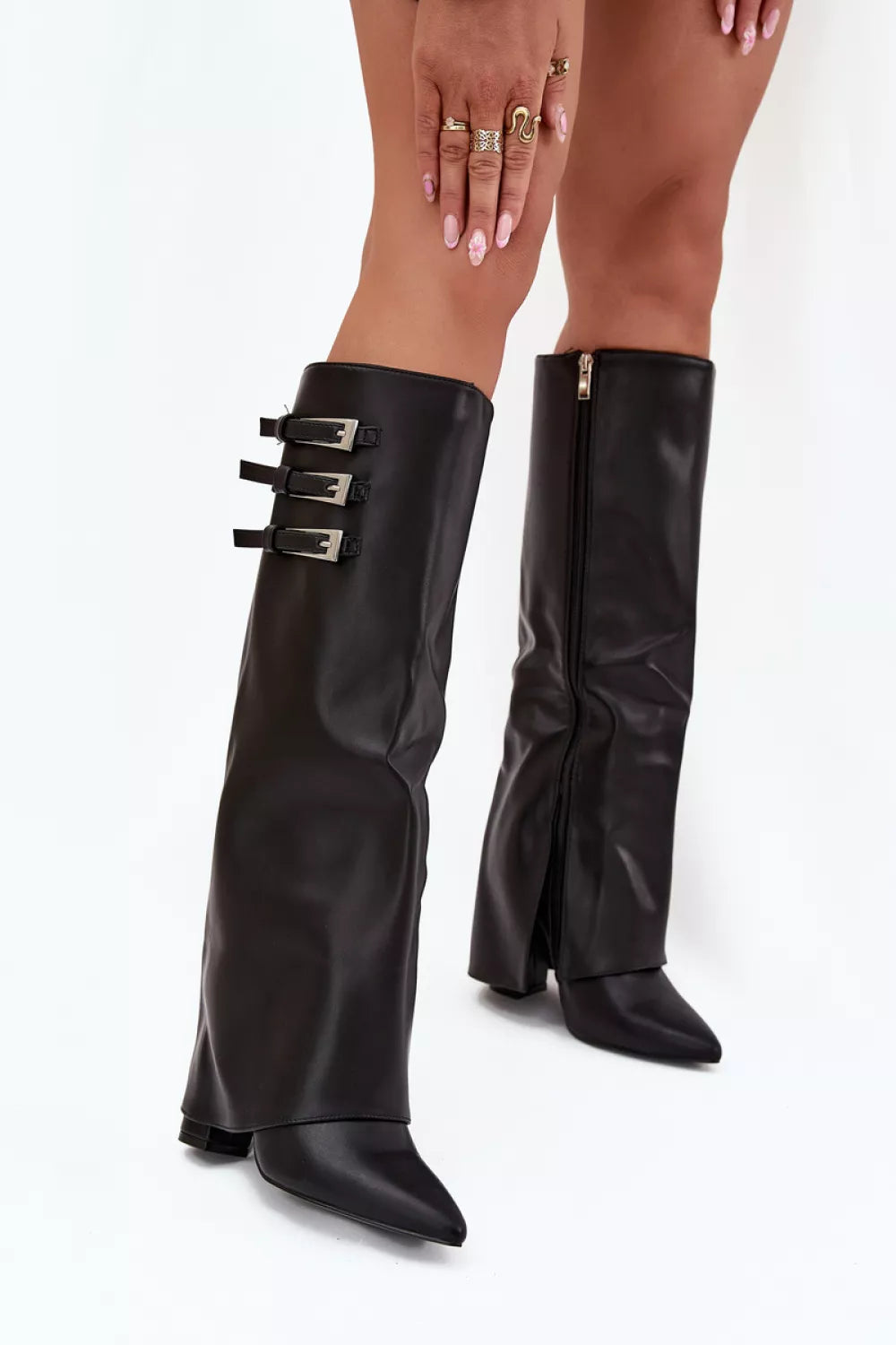 Auliniai batai su kulnu, modelis 216789 Step in style