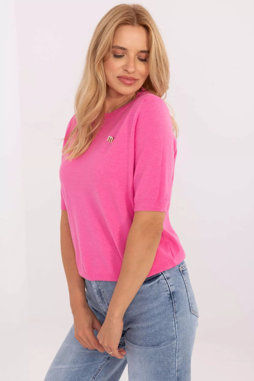 Megztinis trumpomis rankovėmis, modelis 216854, gamyklinė kaina