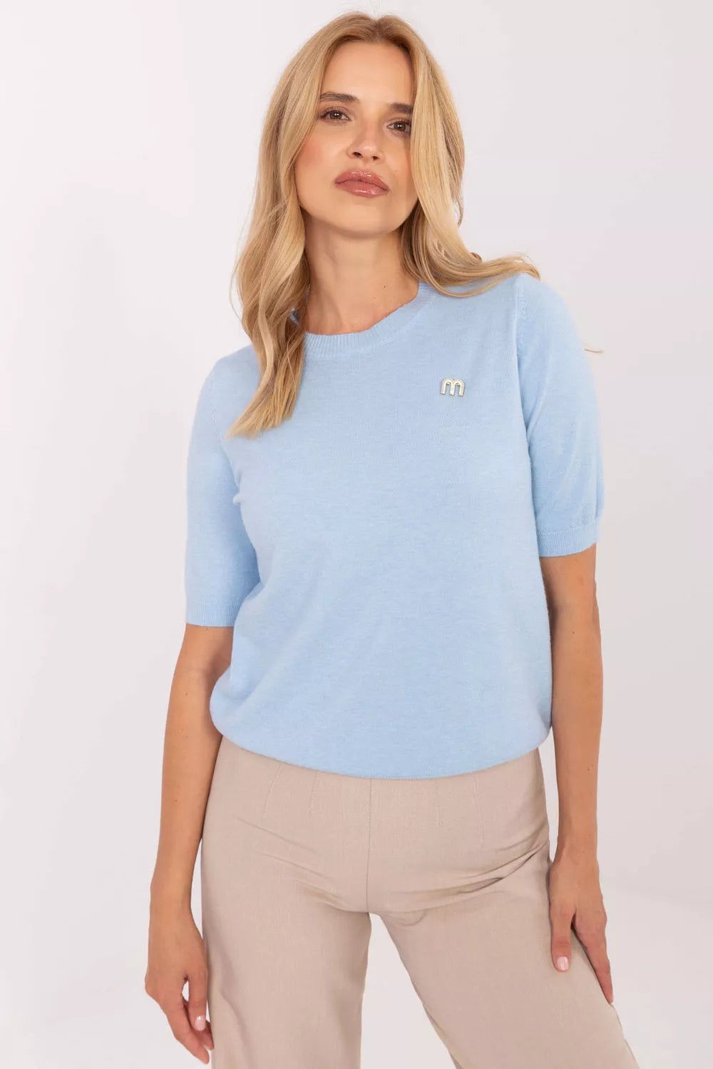 Megztinis trumpomis rankovėmis, modelis 216855, gamyklinė kaina