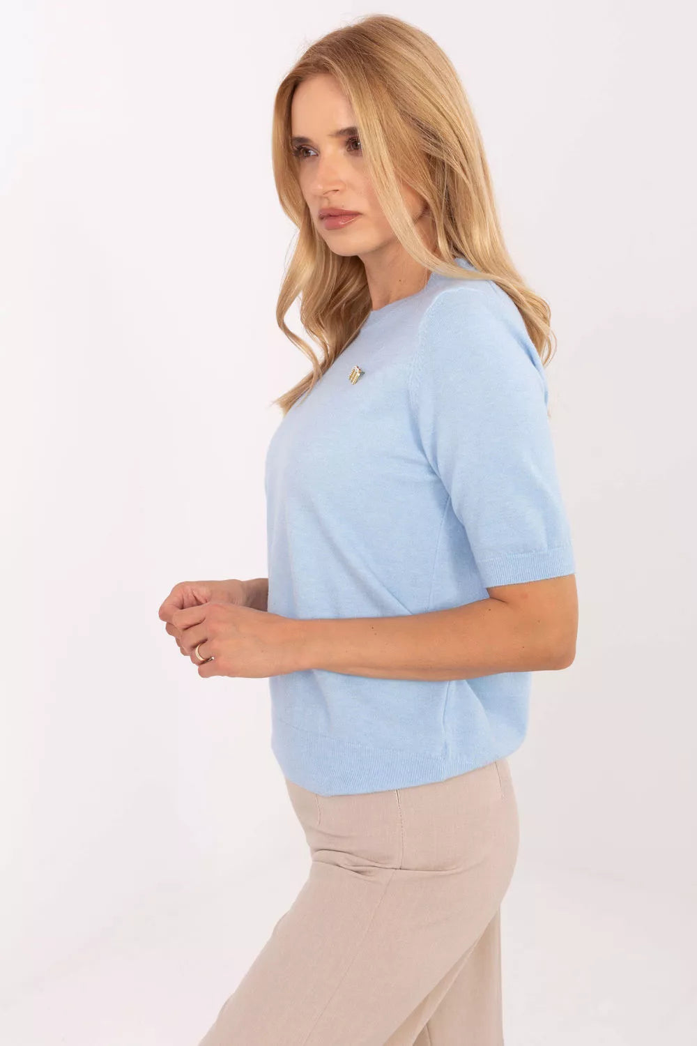 Megztinis trumpomis rankovėmis, modelis 216855, gamyklinė kaina