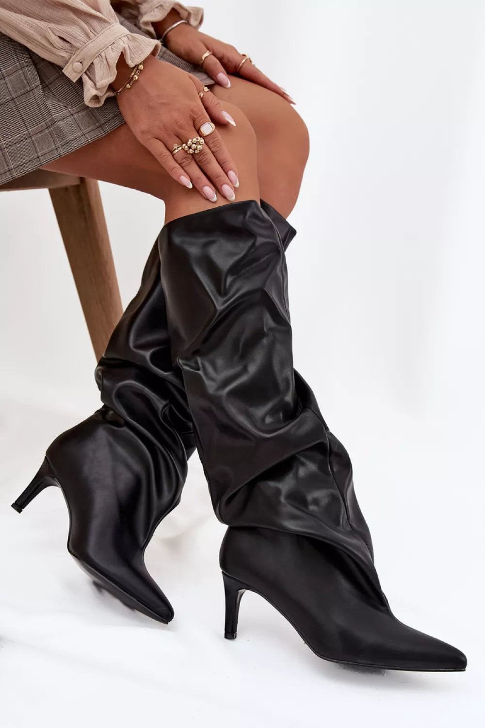 Auliniai batai su kulnu, modelis 217206 Step in style