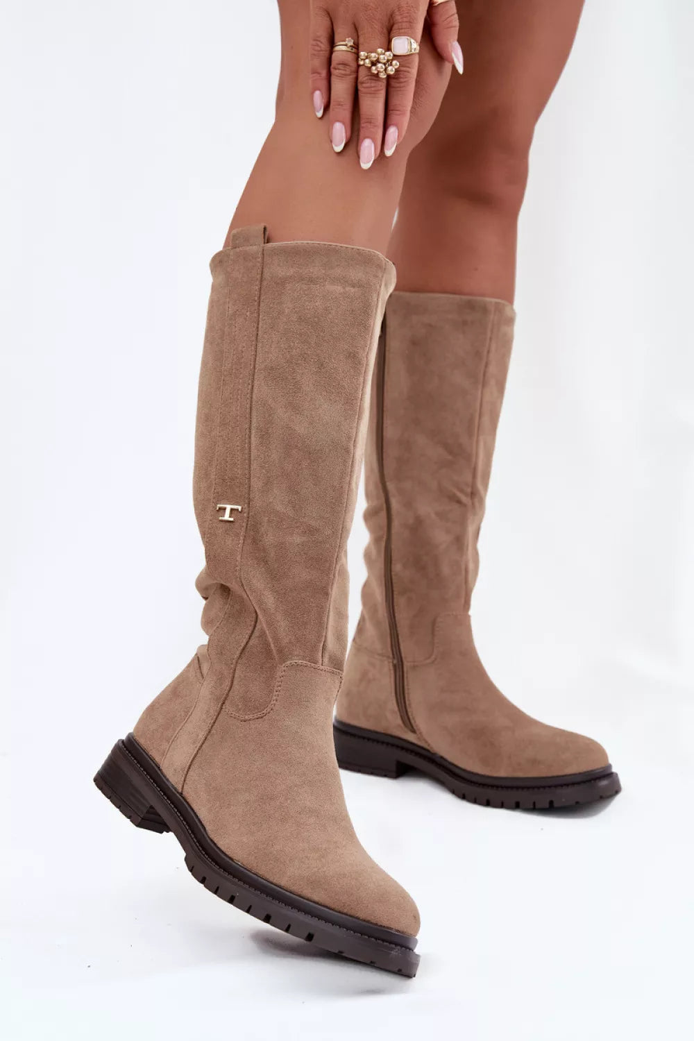 Auliniai batai iki šlaunų, modelis 217213 Step in style