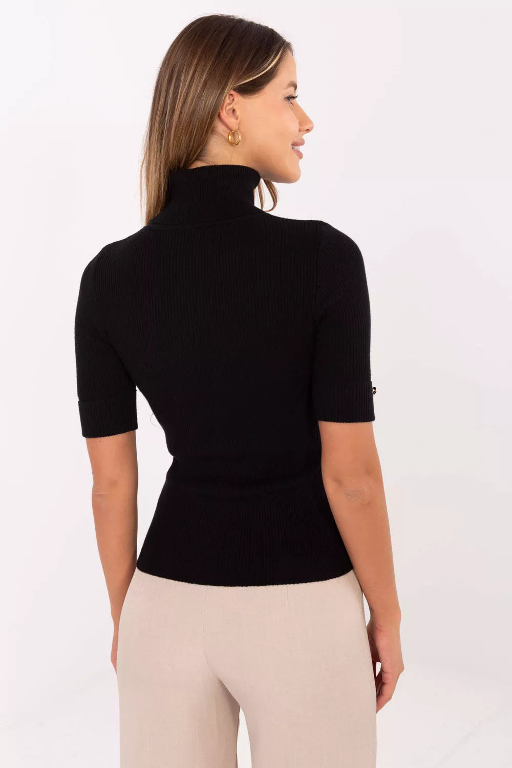 Megztinis trumpomis rankovėmis modelis 217320 Factory Price