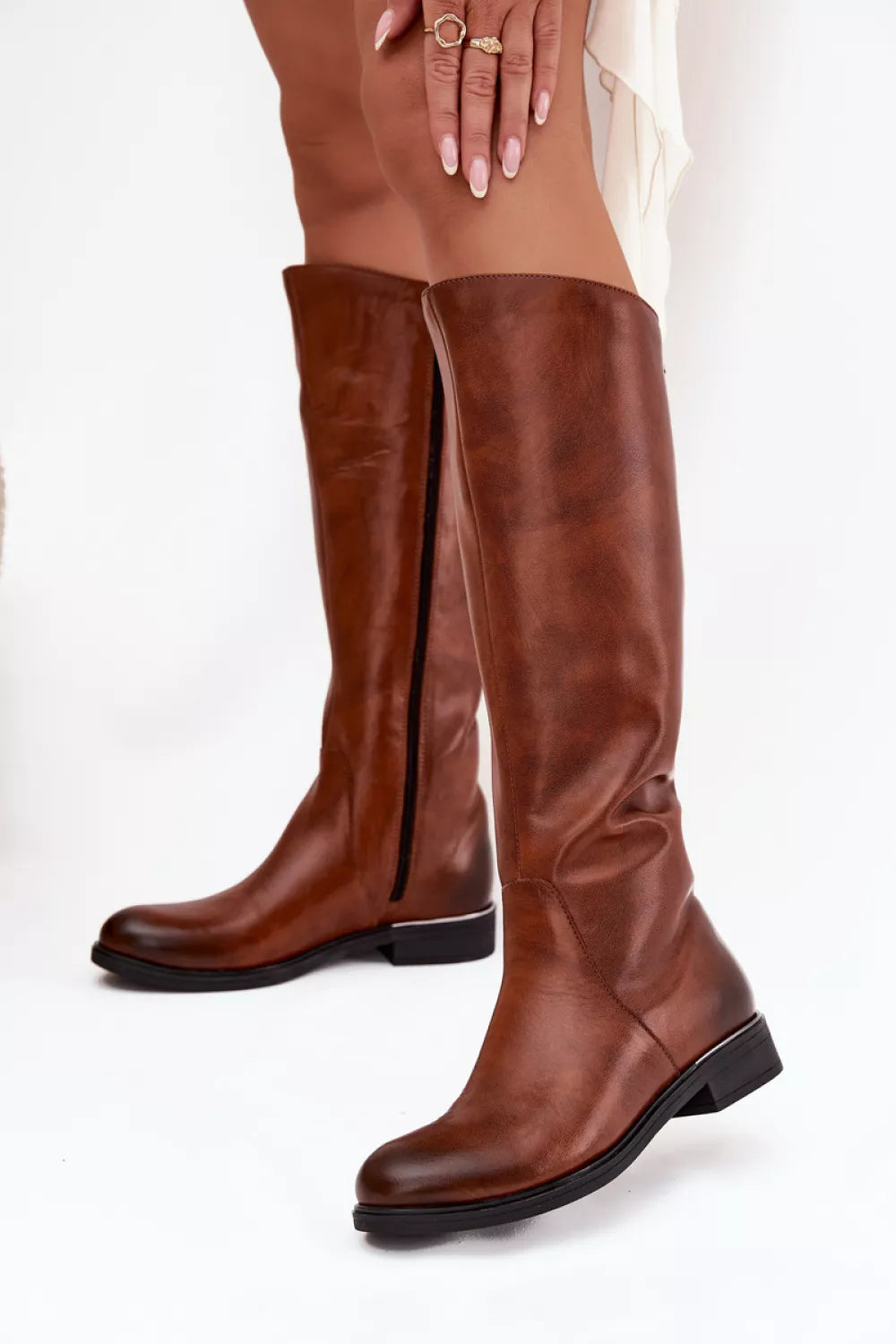 Aukštakulniai batai iki šlaunų, modelis 218081 Step in style