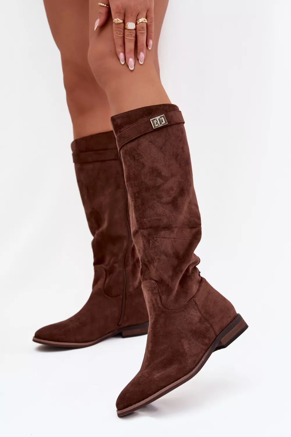 Auliniai batai iki šlaunų, modelis 218084 Step in style