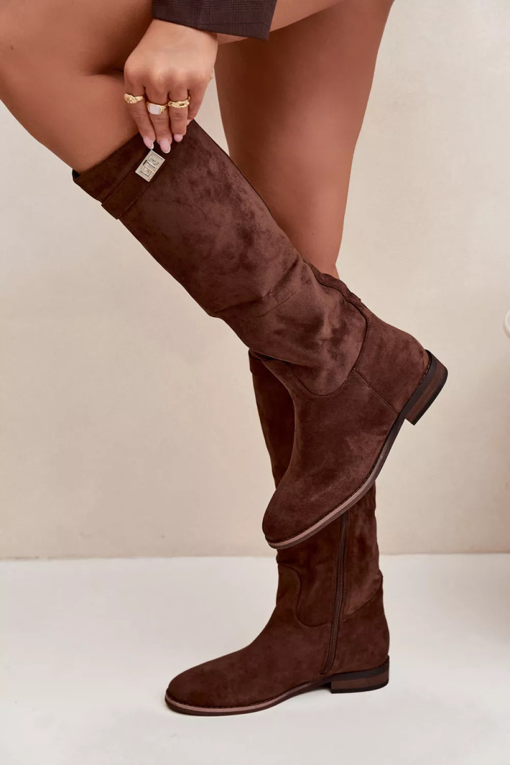 Auliniai batai iki šlaunų, modelis 218084 Step in style