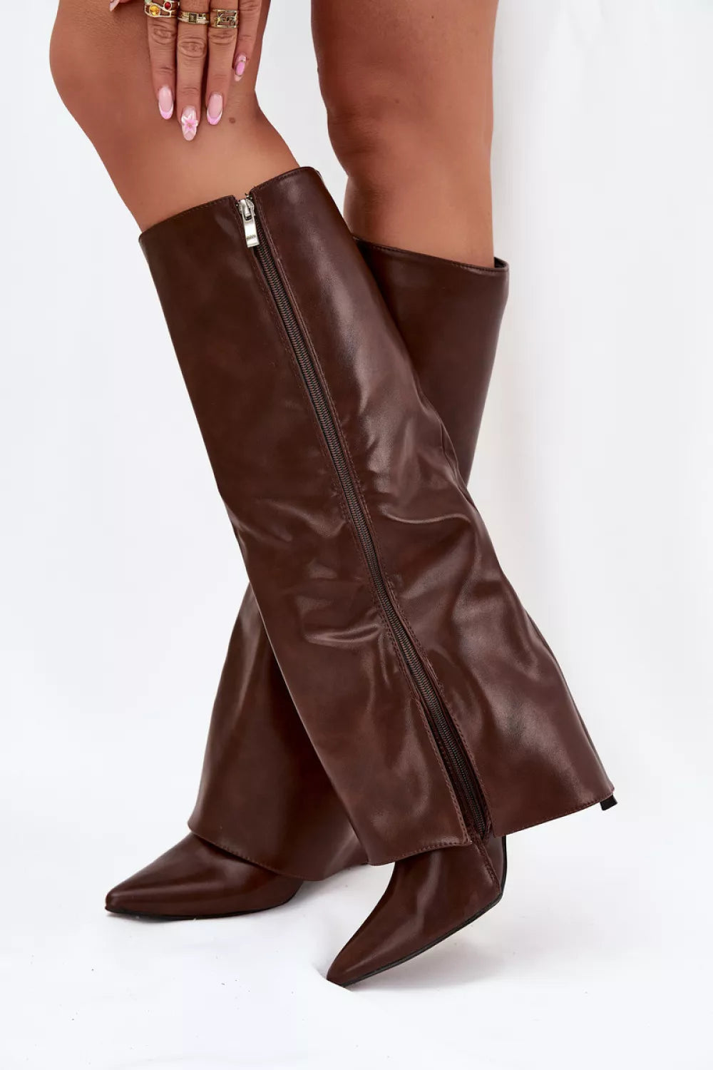 Auliniai batai su kulnu, modelis 218093 Step in style