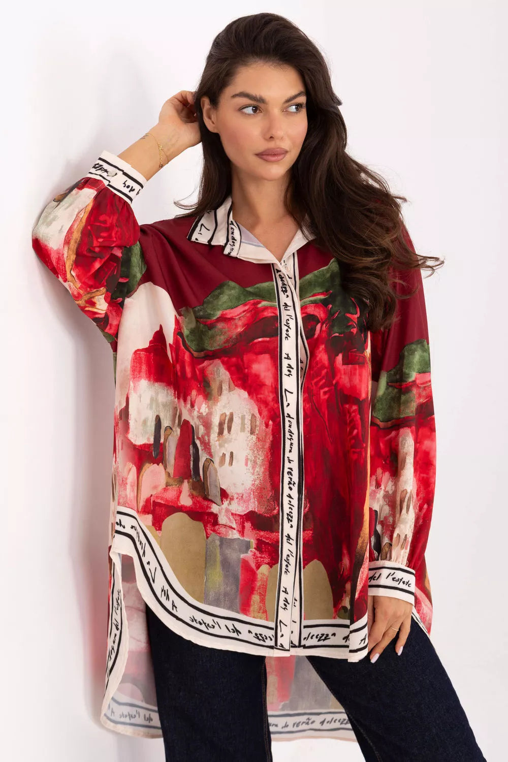 Marškiniai ilgomis rankovėmis modelis 218392 Rue Paris