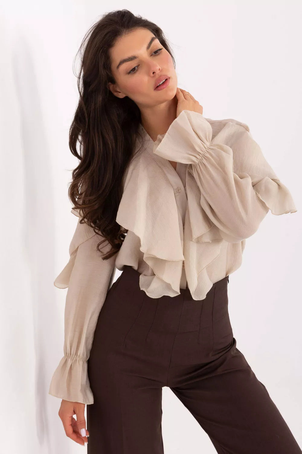 Marškiniai ilgomis rankovėmis modelis 218413 Rue Paris