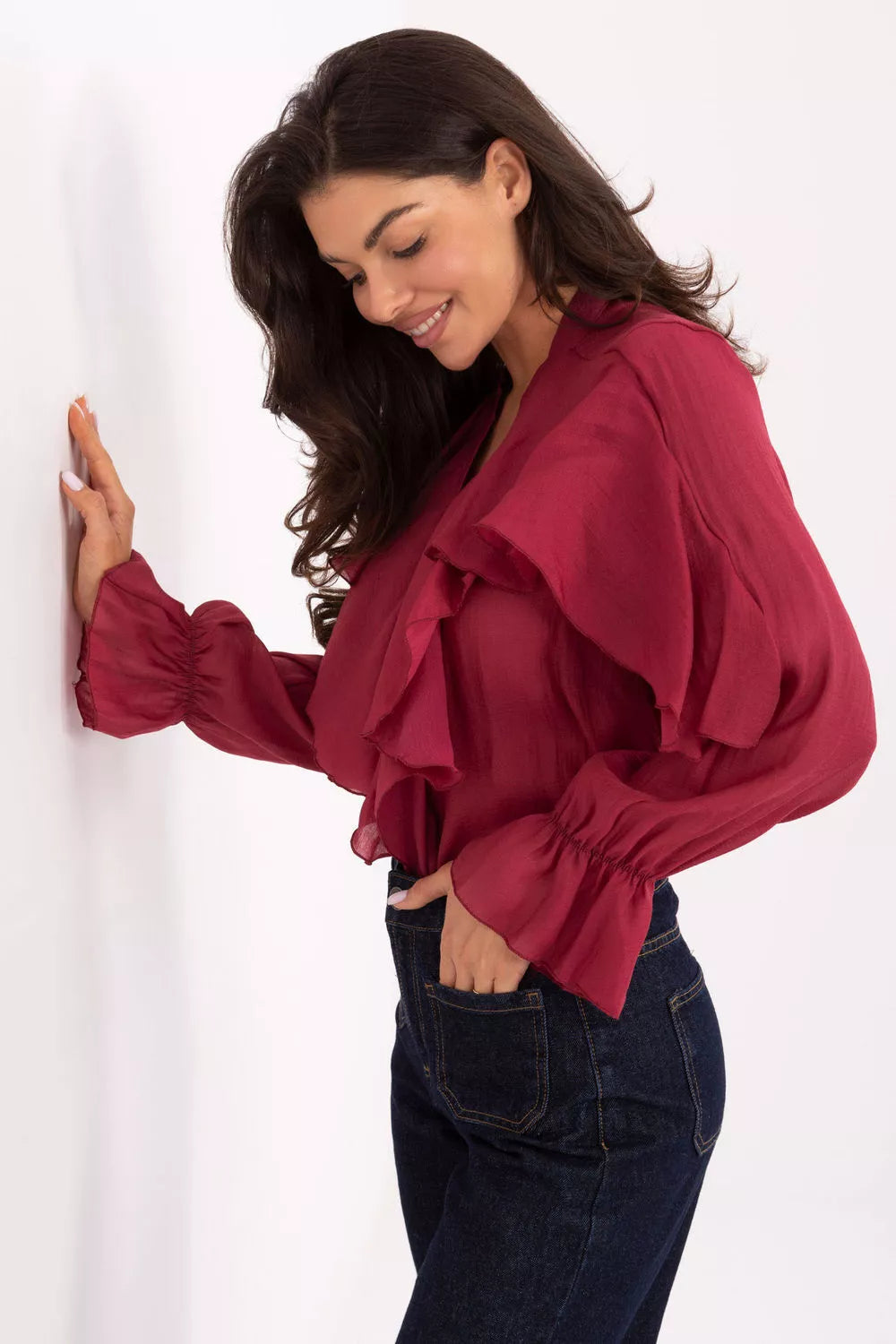 Marškiniai ilgomis rankovėmis modelis 218414 Rue Paris