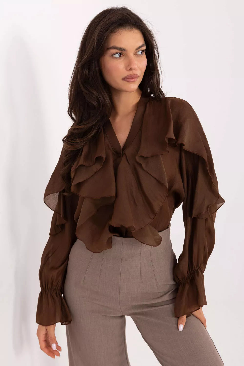 Marškiniai ilgomis rankovėmis, modelis 218415 Rue Paris
