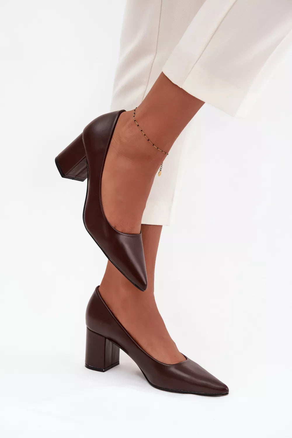 Bateliai su kvadratiniu kulnu, modelis 218679 Step in style