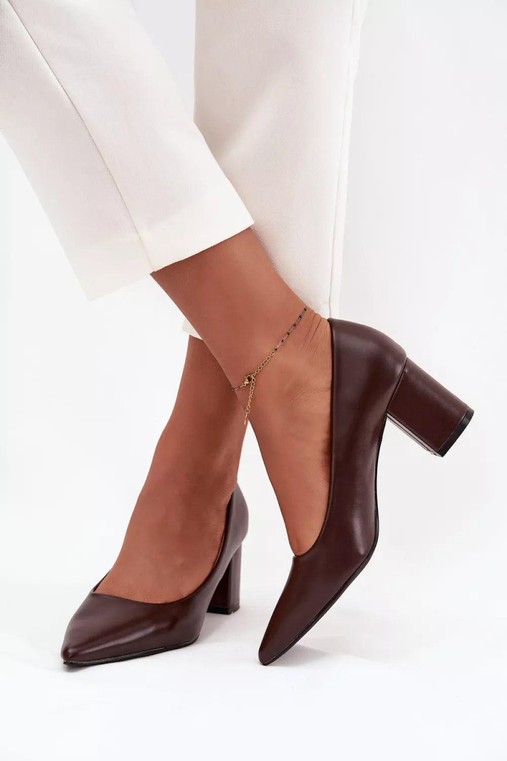 Bateliai su kvadratiniu kulnu, modelis 218679 Step in style