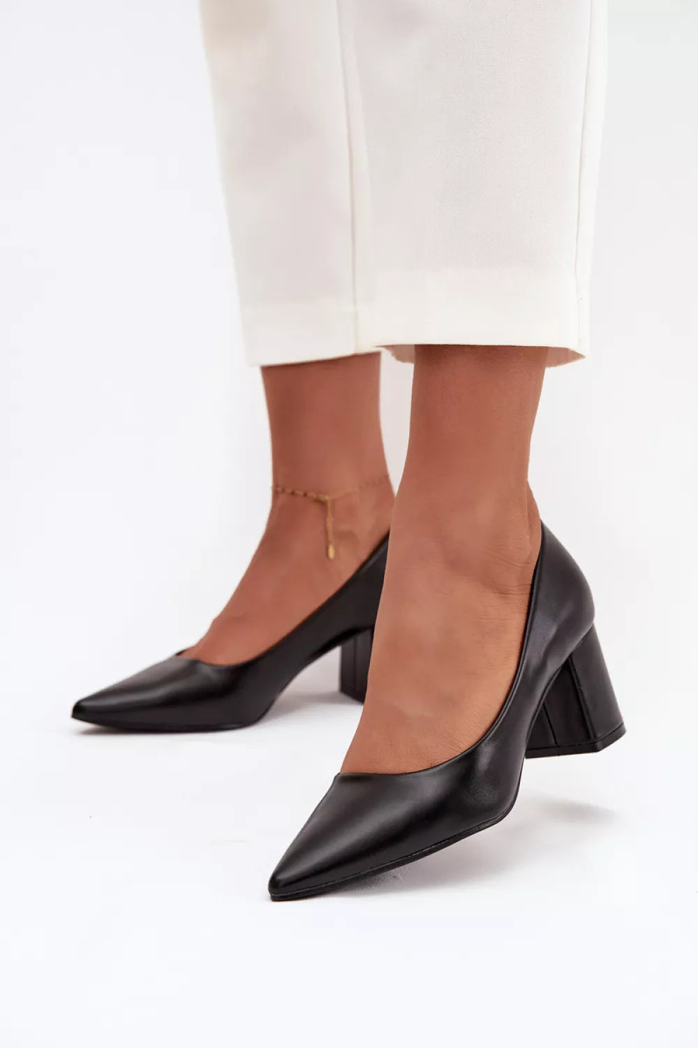 Bateliai su storu kulnu, modelis 218680 Step in style