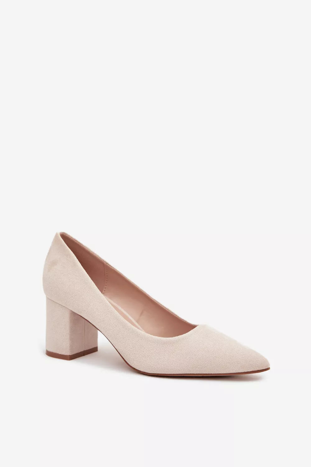 Klasikiniai bateliai su blokinio kulno, modelis 218683 Step in style