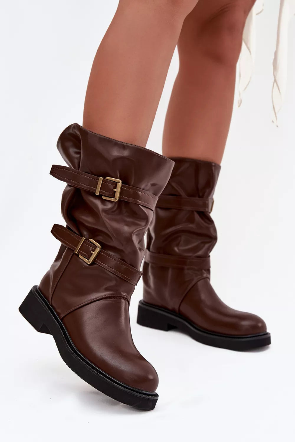 Auliniai batai iki šlaunų, modelis 218735 Step in style
