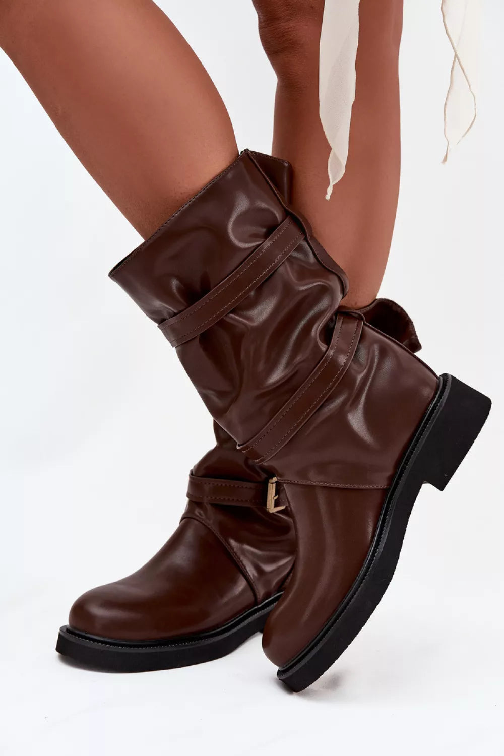 Auliniai batai iki šlaunų, modelis 218735 Step in style