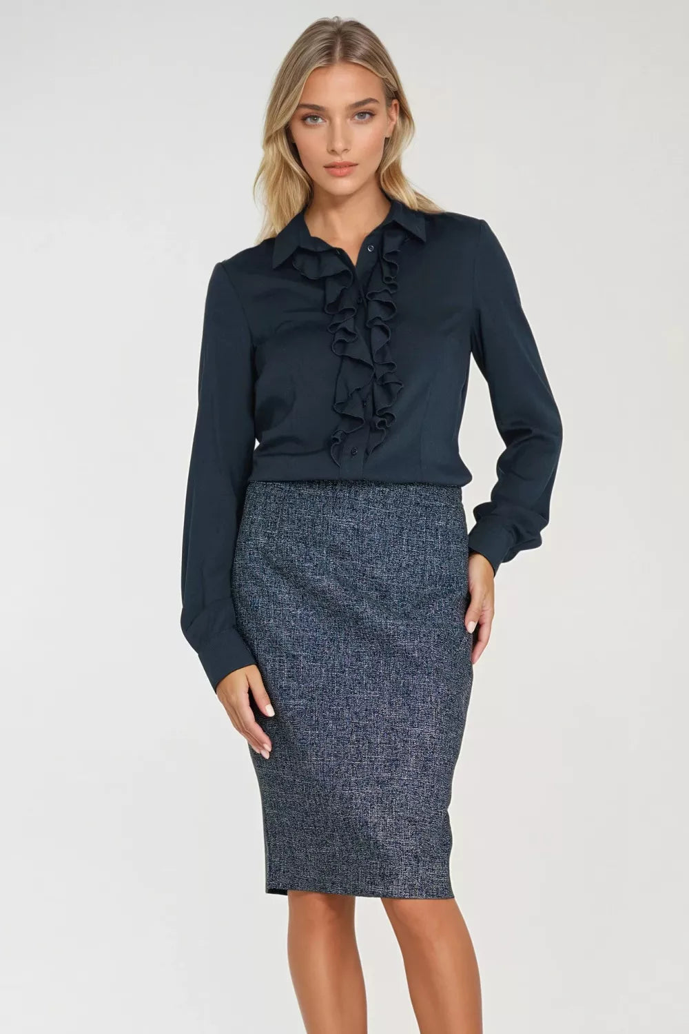 Marškiniai ilgomis rankovėmis modelis 218899 Nife