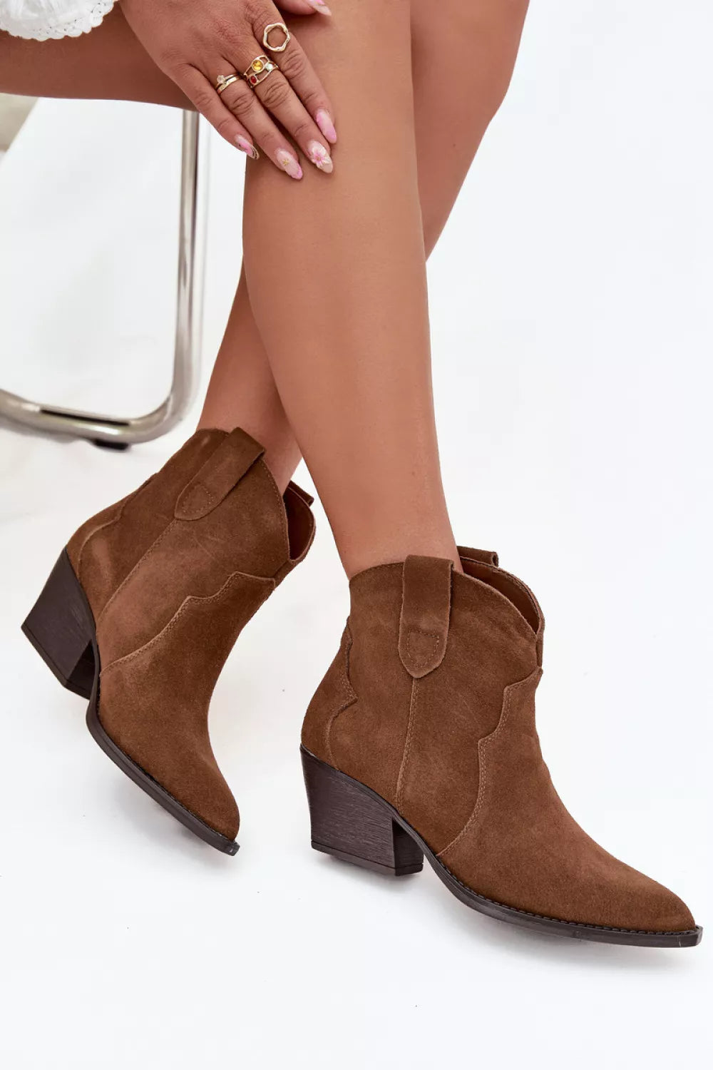 Auliniai batai su kulnu, modelis 219126 Step in style