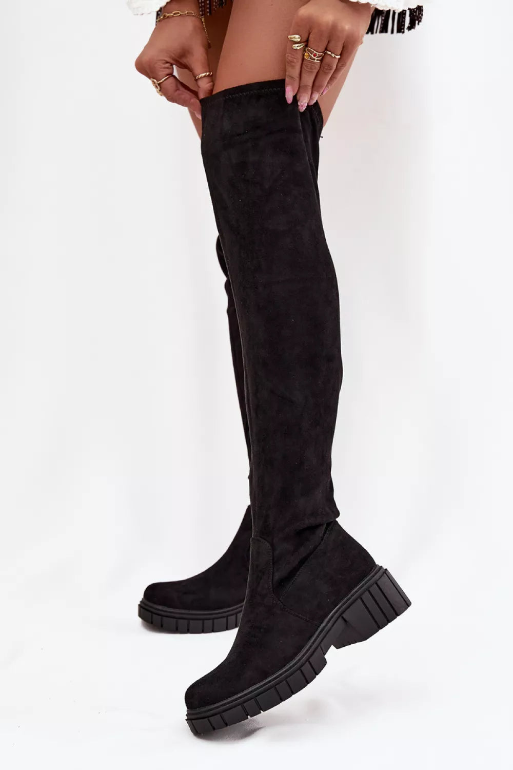 Aukštakulniai batai iki šlaunų, modelis 219261 Step in style