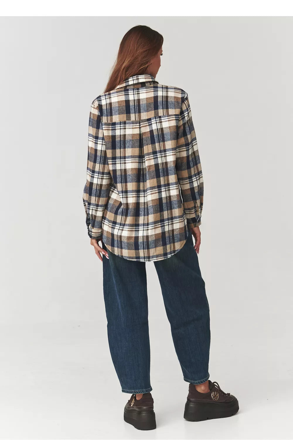 Marškiniai ilgomis rankovėmis modelis 219732 Makadamia