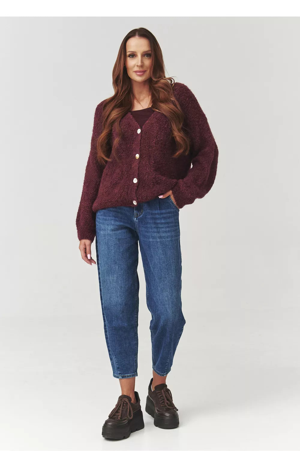 Kardiganas modelis 219738 Makadamia