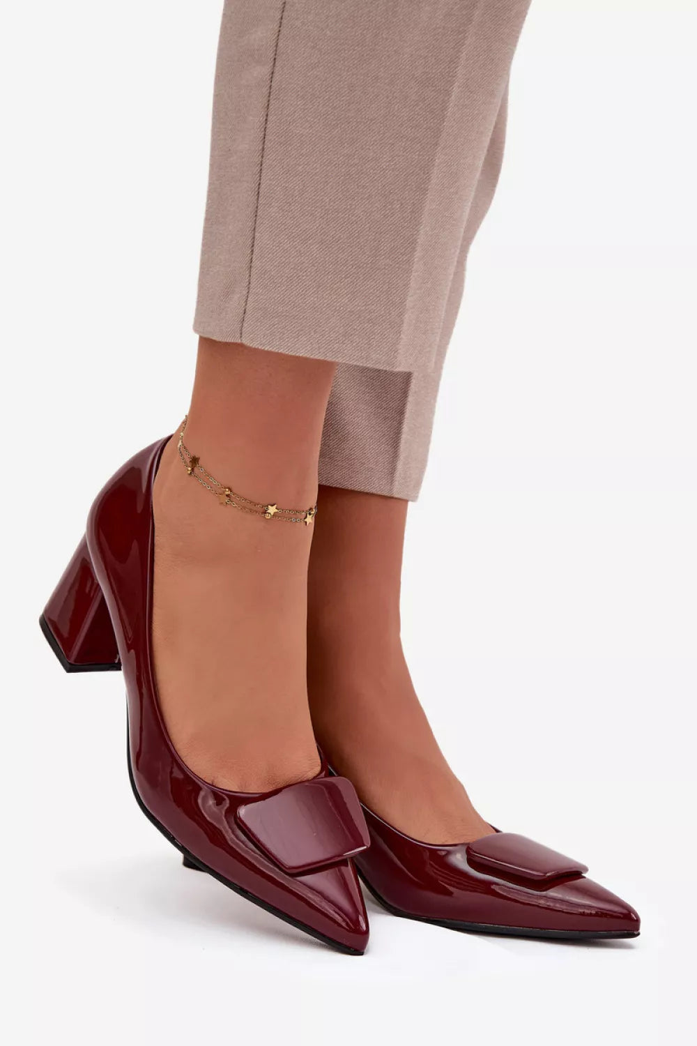 Bateliai su kvadratiniais kulniukais, modelis 220886 Step in style