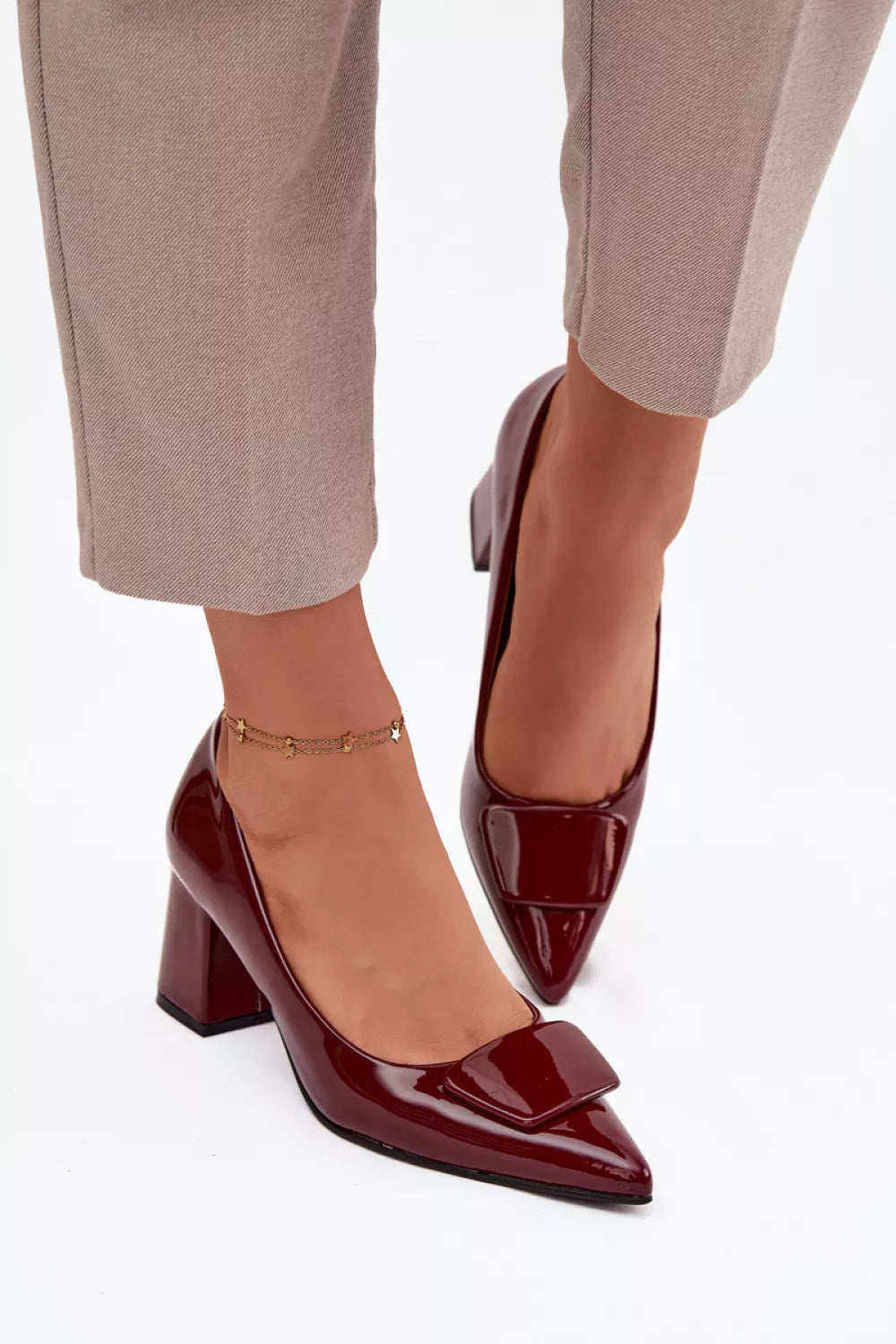 Bateliai su kvadratiniais kulniukais, modelis 220886 Step in style
