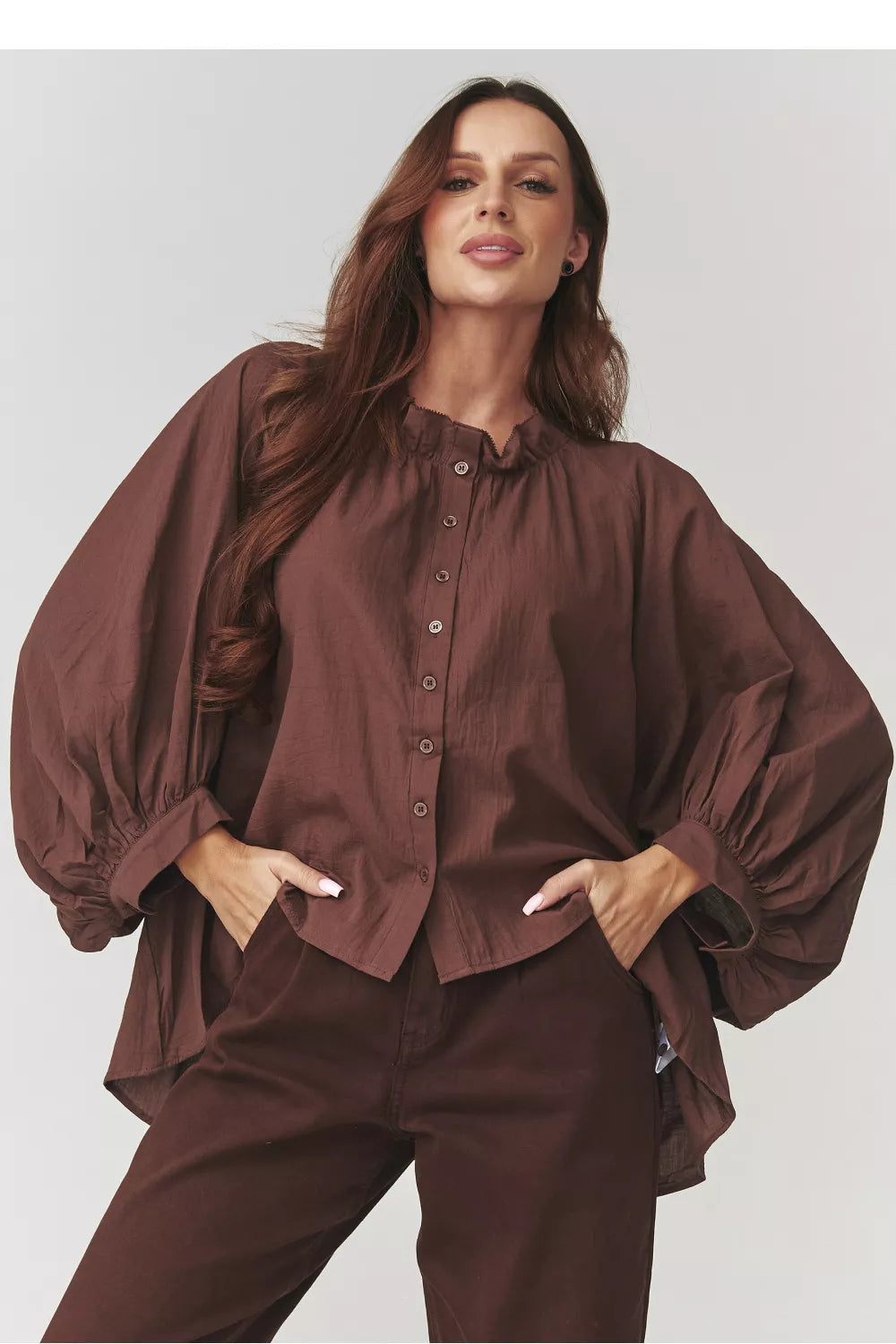 Marškiniai modelis 221046 Makadamia