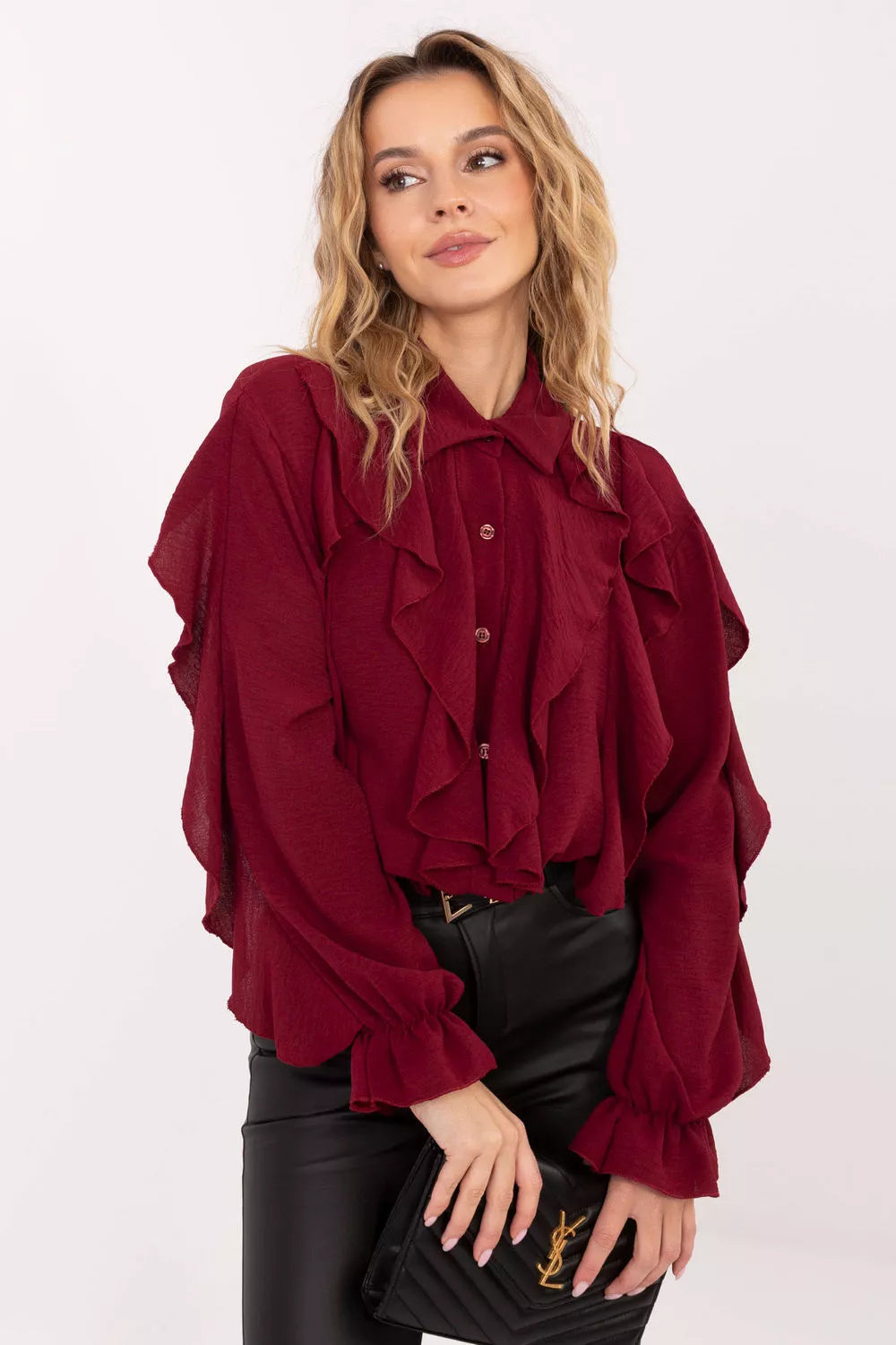 Marškiniai ilgomis rankovėmis modelis 221059 Italy Moda
