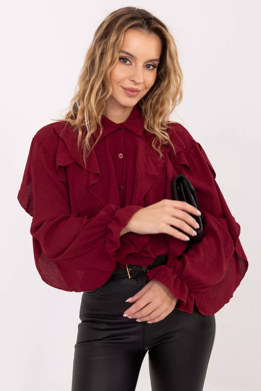 Marškiniai ilgomis rankovėmis modelis 221059 Italy Moda