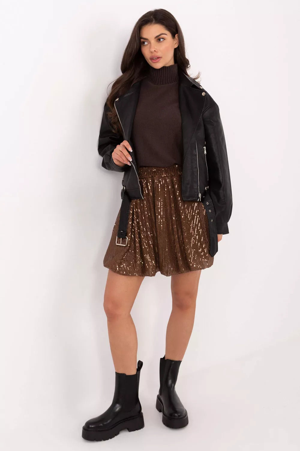 Trumpas sijonas, modelis 221349 Italy Moda