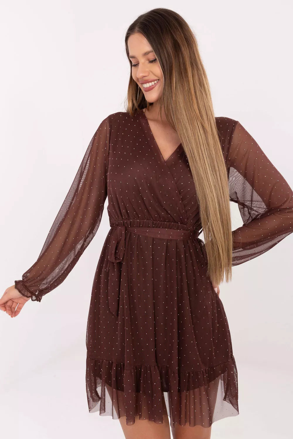 Trumpa suknelė modelis 221587 Italy Moda