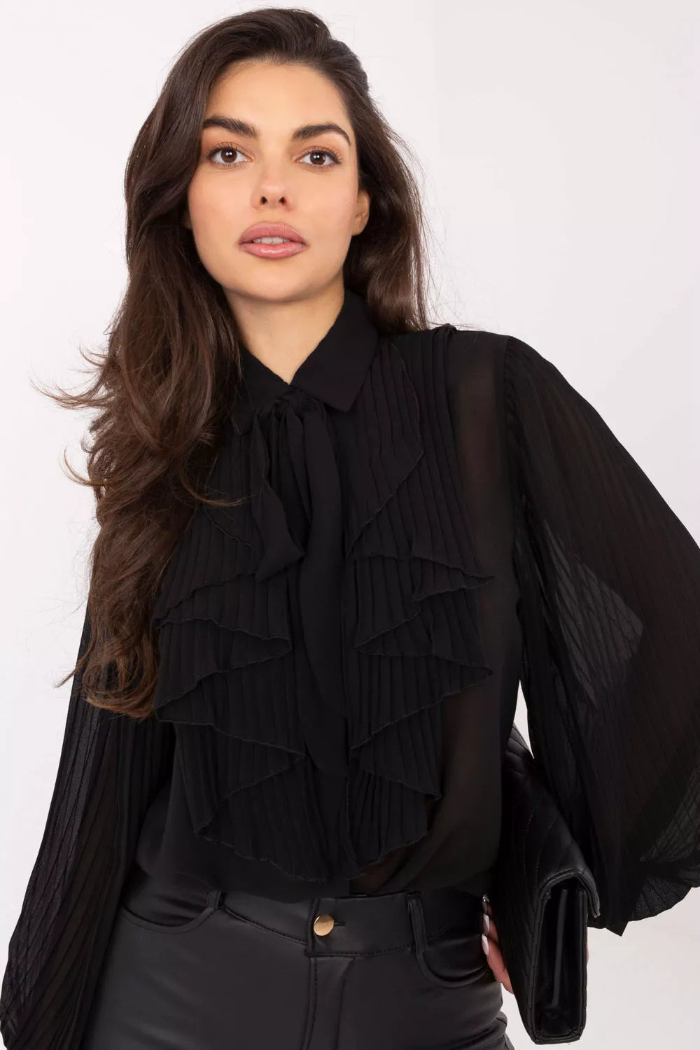 Ilga rankovių marškiniai modelis 221590 Italy Moda
