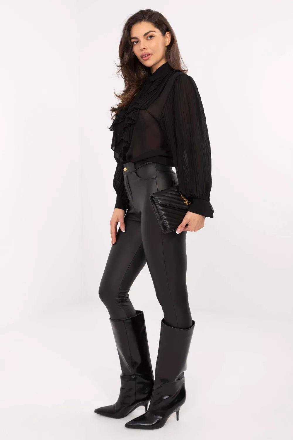 Ilga rankovių marškiniai modelis 221590 Italy Moda