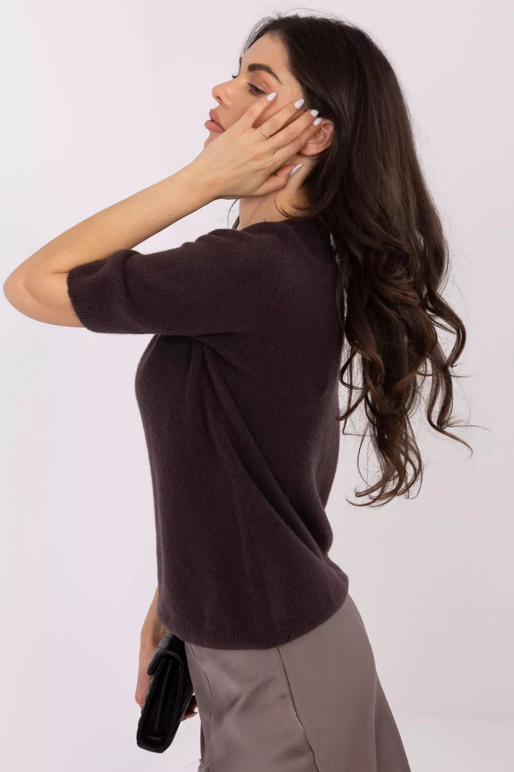 Trumpas megztukas, modelis 221596 Italy Moda