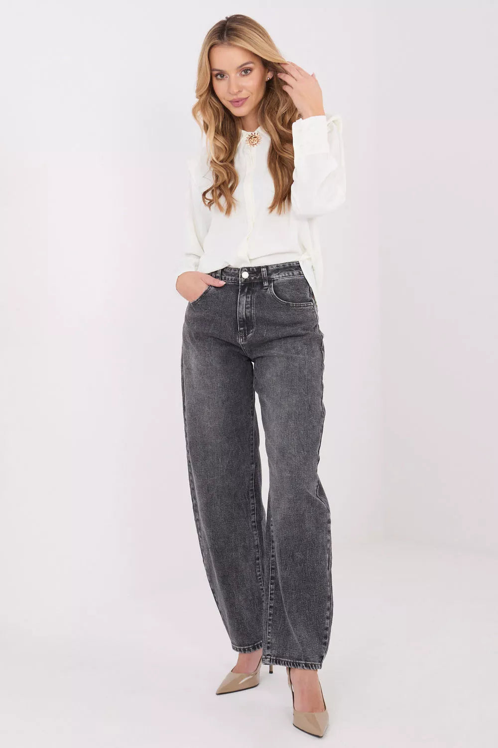 Ilga rankovė, marškiniai modelis 221753 Italy Moda