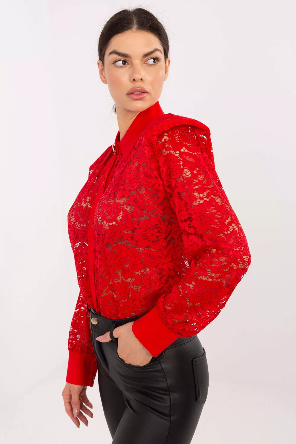 Ilgo rankovės marškinėliai modelis 222320 Italy Moda