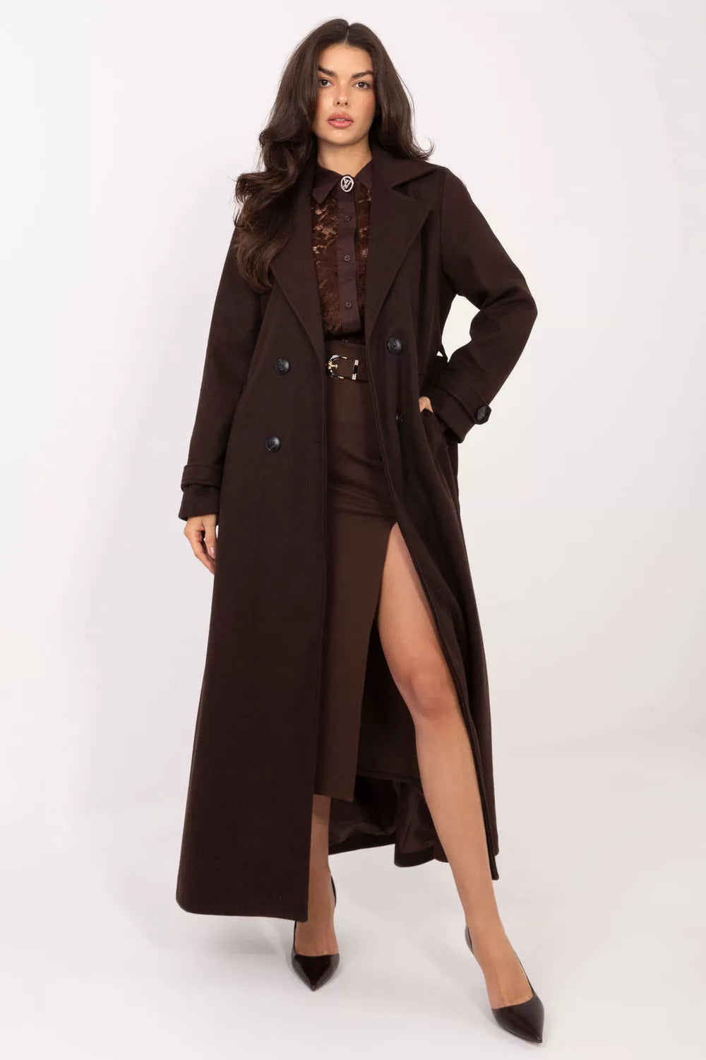 Ilga rankovių marškinėlių modelis 222321 Italy Moda