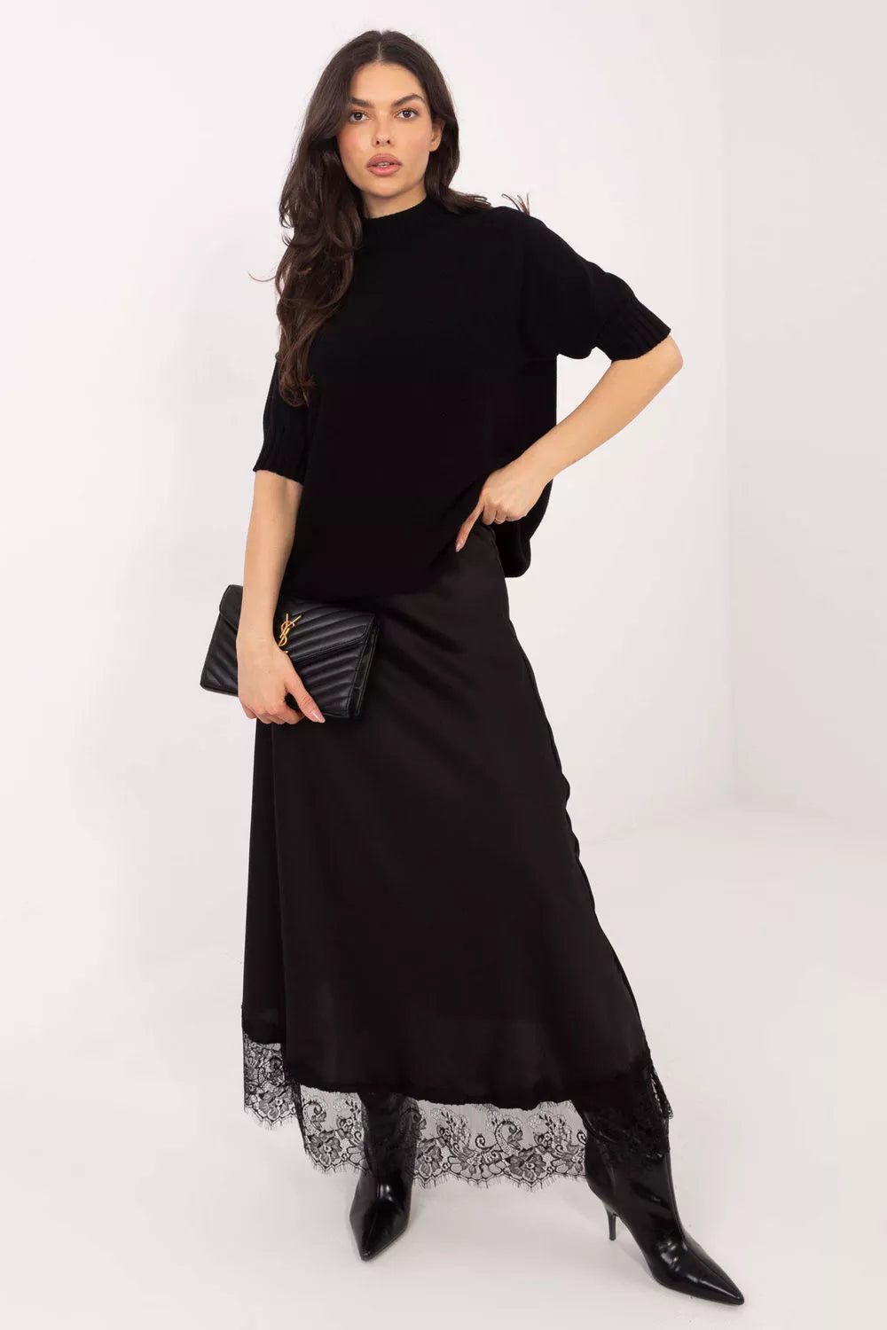 Megztinis trumpomis rankovėmis 222584 Italy Moda