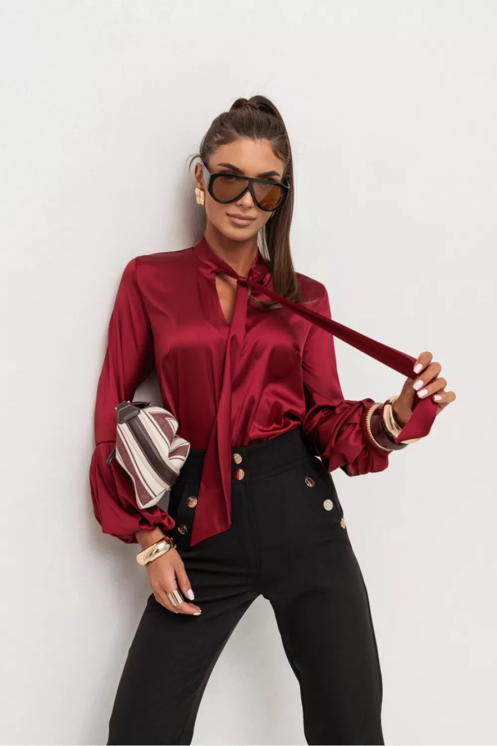 Ilgomis rankovėmis marškinėliai, modelis 223523 LaBalancia