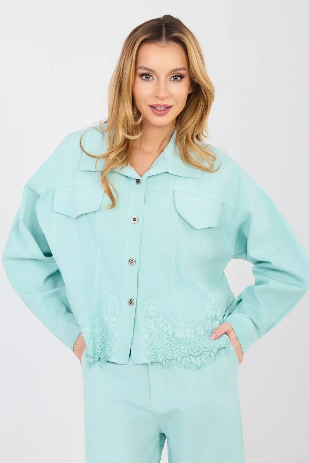 Džinsinė striukė modelis 223945 Rue Paris