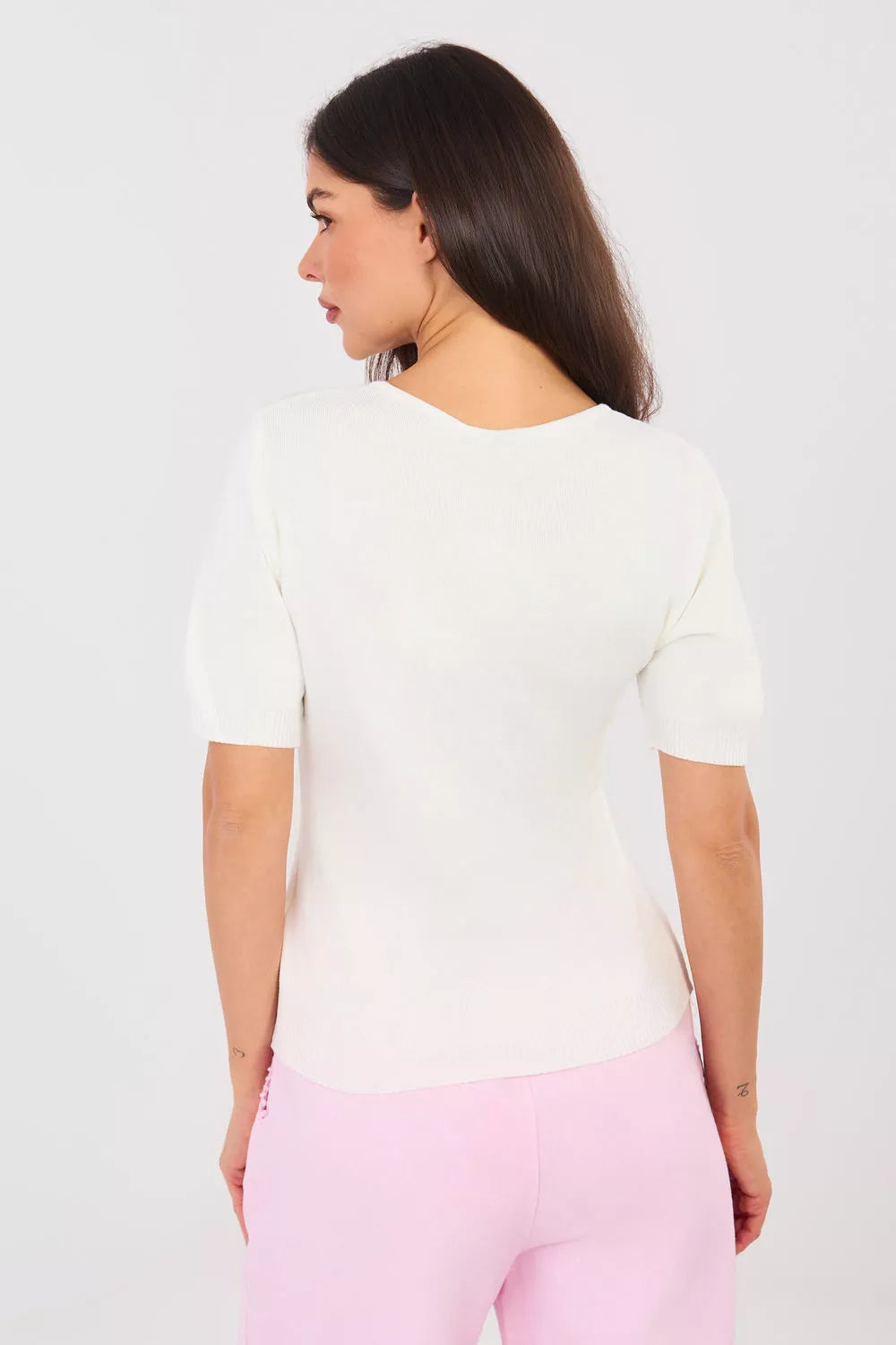 Megztinis trumpomis rankovėmis, modelis 223994, gamyklinė kaina