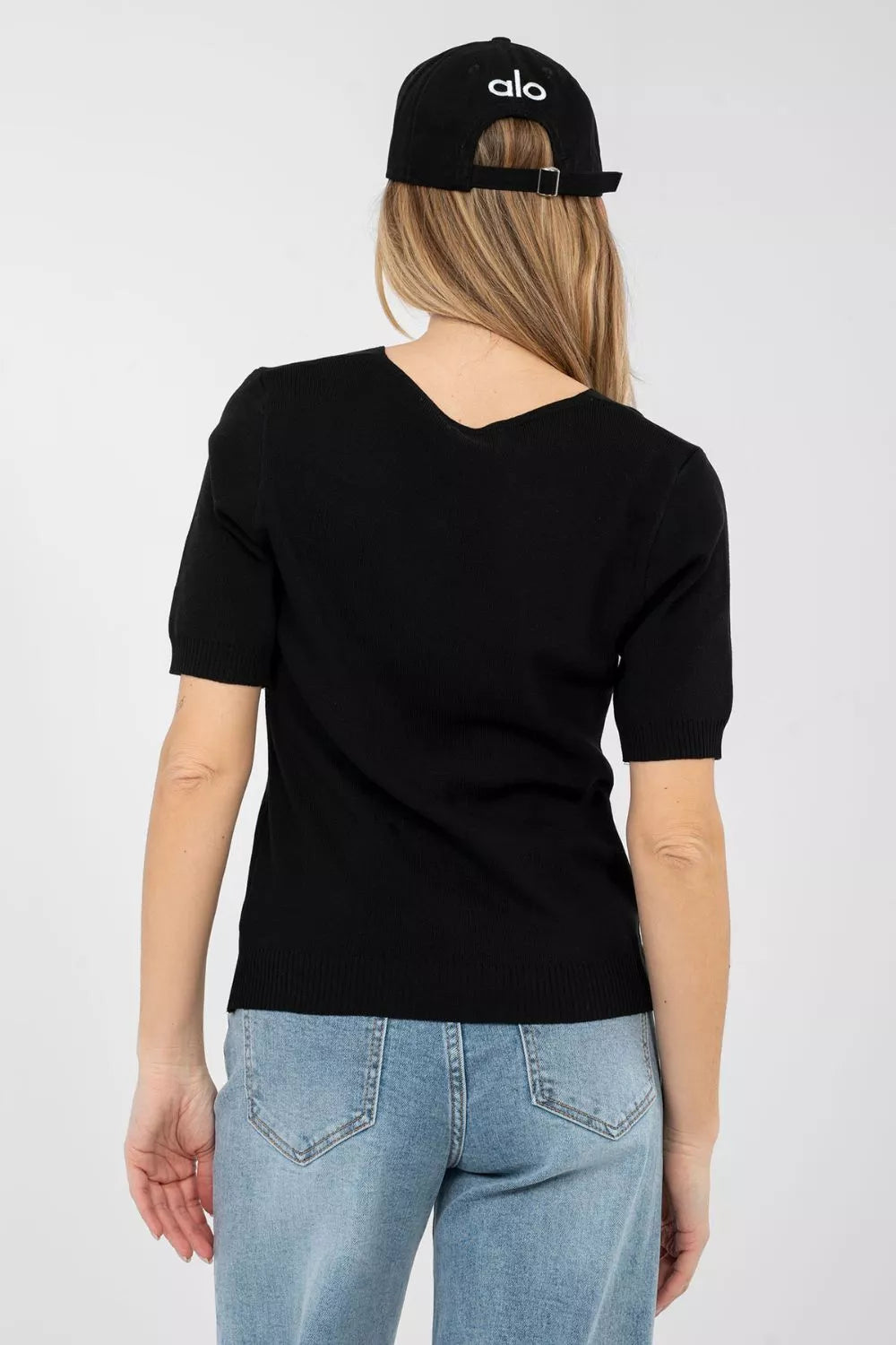 Megztinis trumpomis rankovėmis, modelis 223999, gamyklos kaina