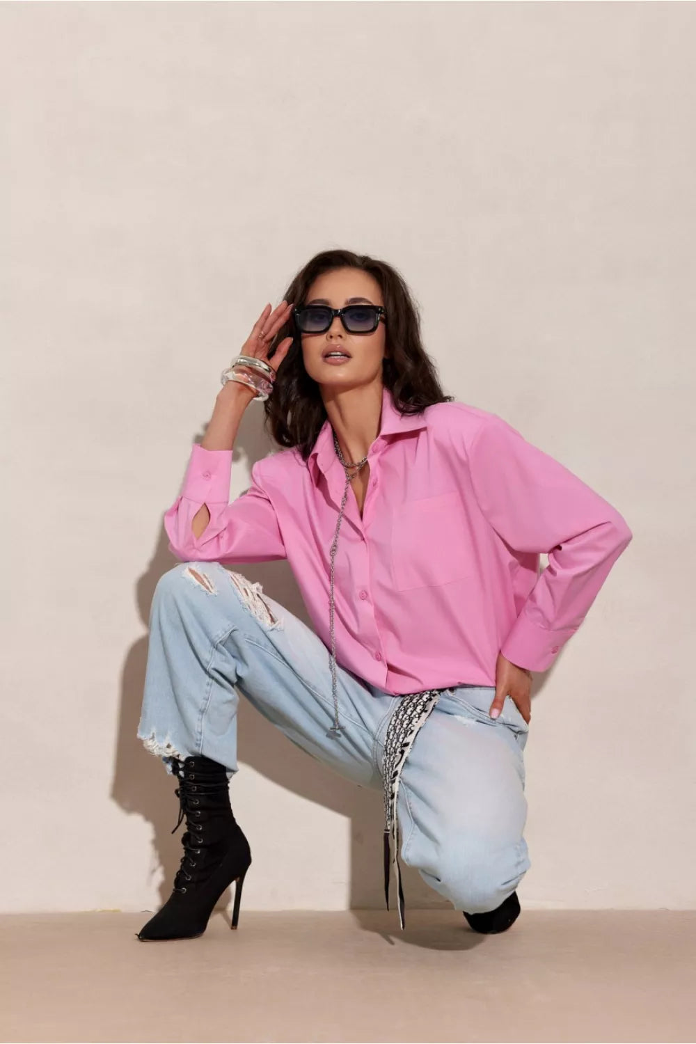 Roco Fashion 224031 modelio ilgomis rankovėmis marškiniai