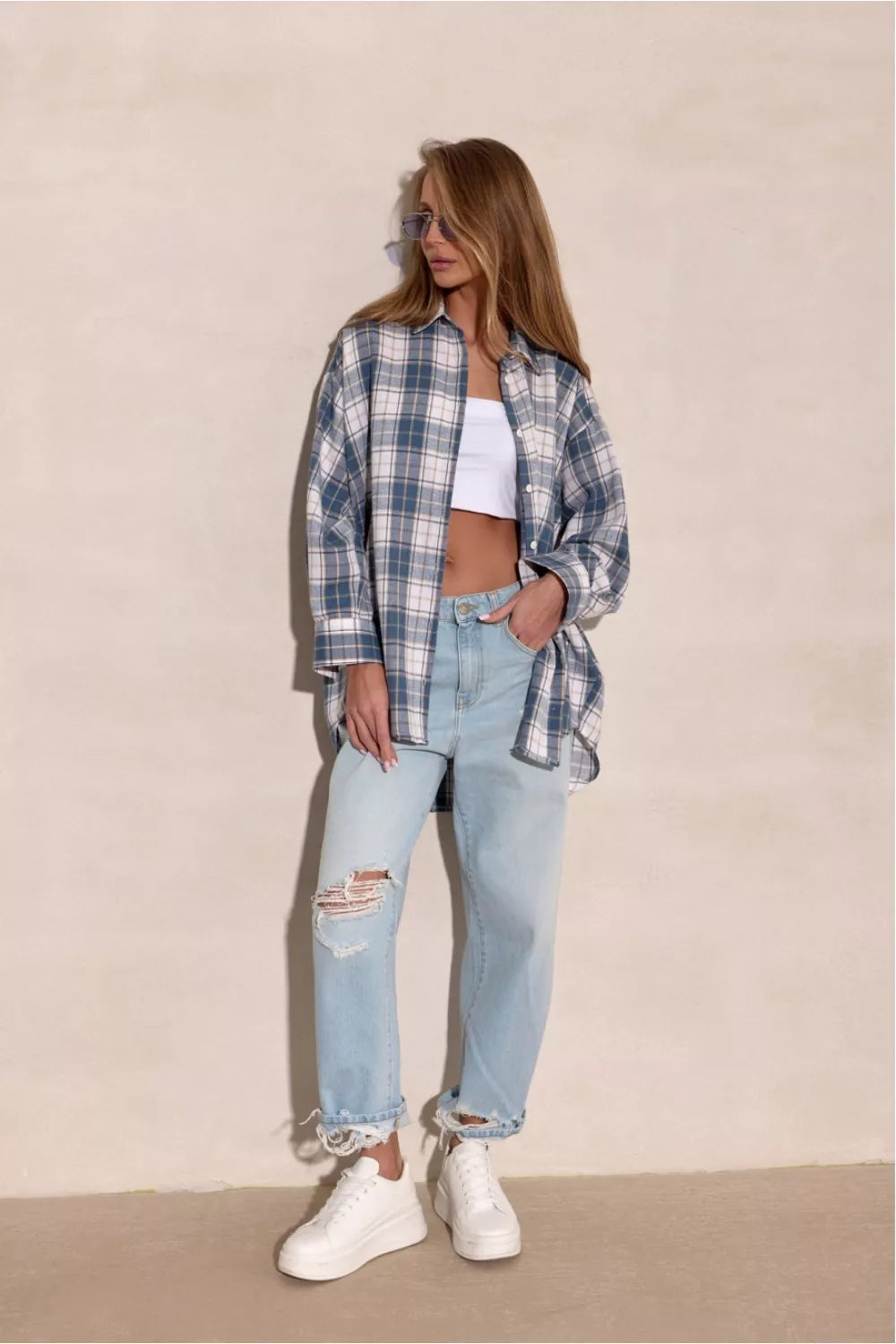 Ilgo rankovės marškiniai, modelis 224038 Roco Fashion