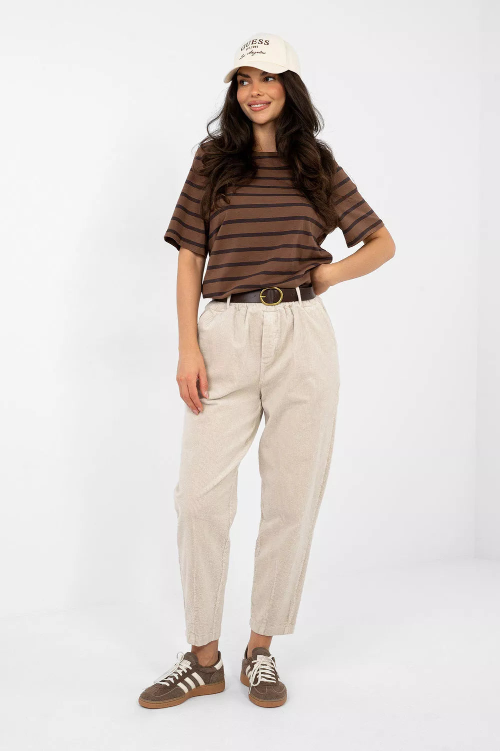 Kordeliaro kelnės modelis 224053 Italy Moda