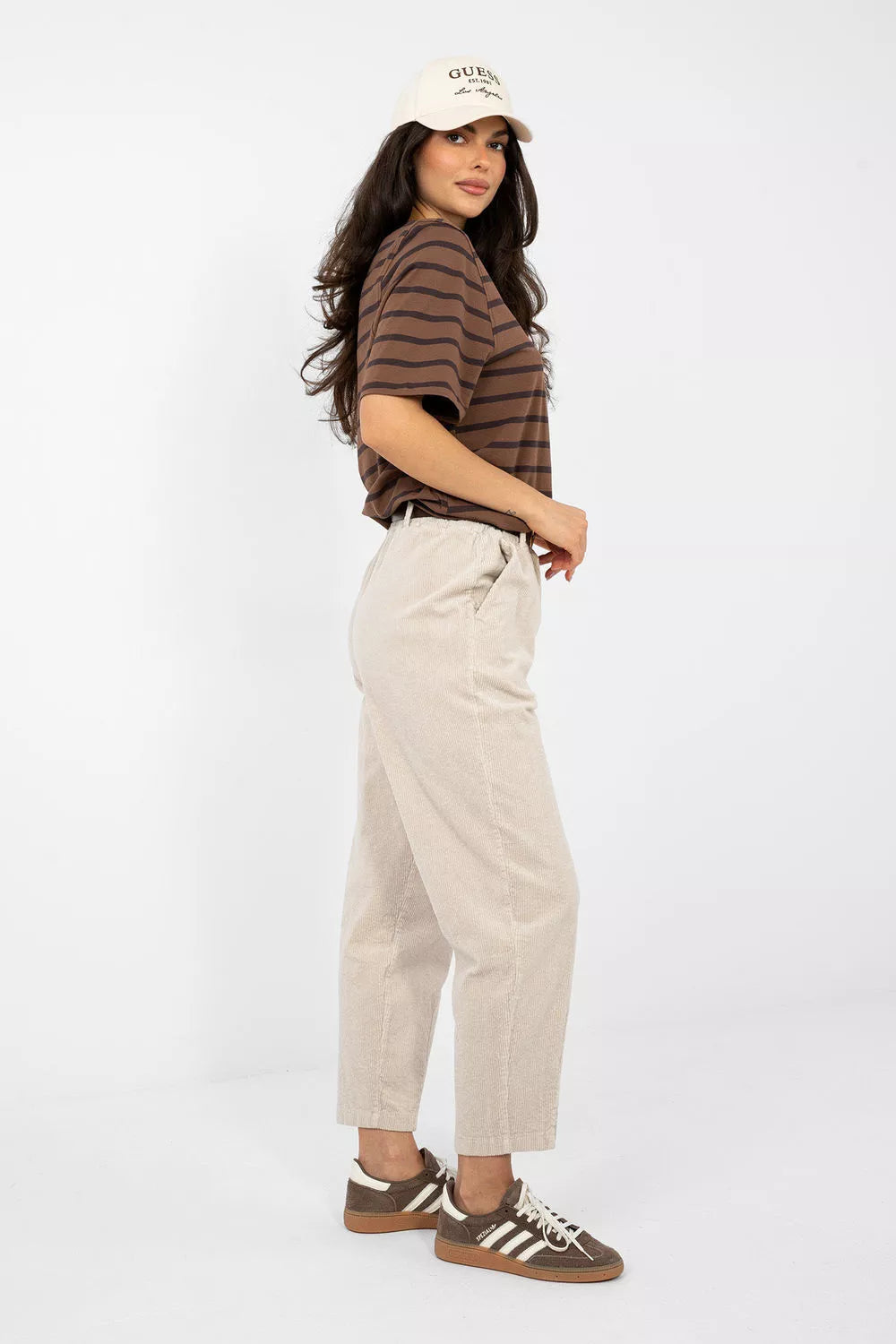 Kordeliaro kelnės modelis 224053 Italy Moda