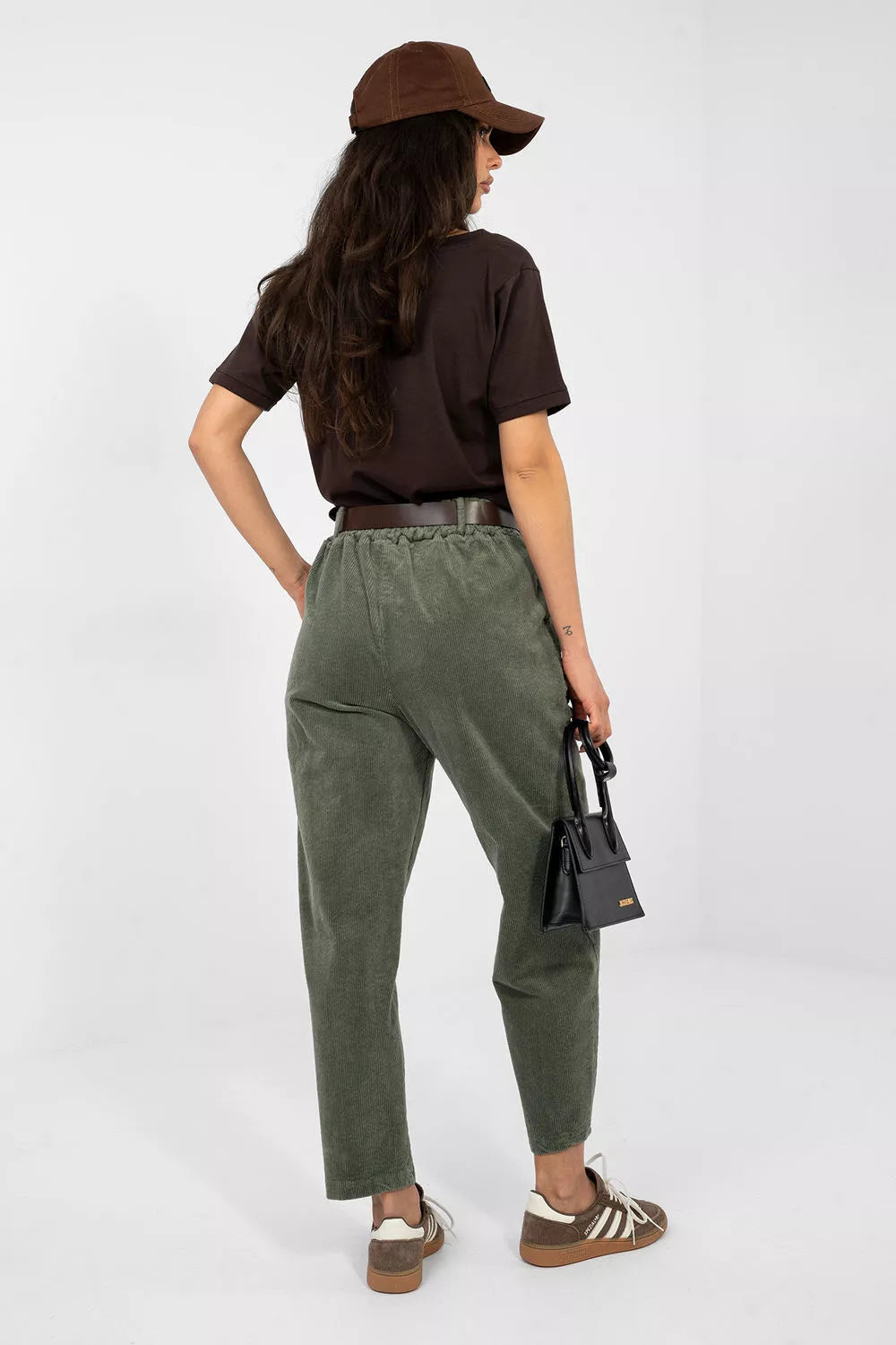 Kordoinės kelnės modelis 224054 Italy Moda
