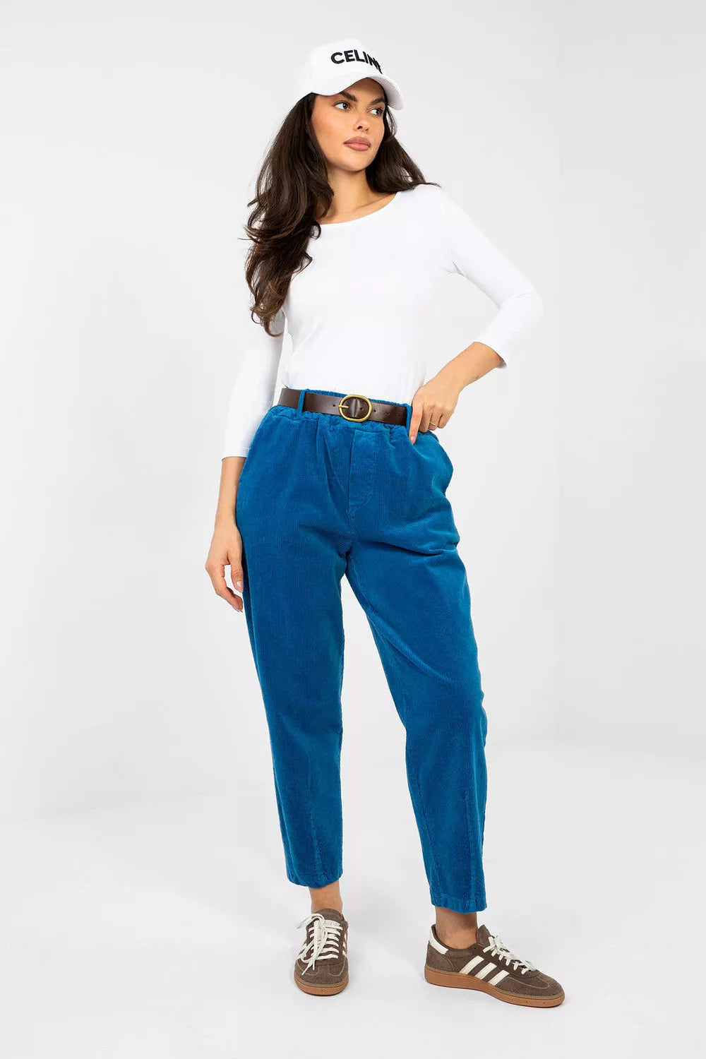 Kordoininės kelnės modelis 224058 Italy Moda